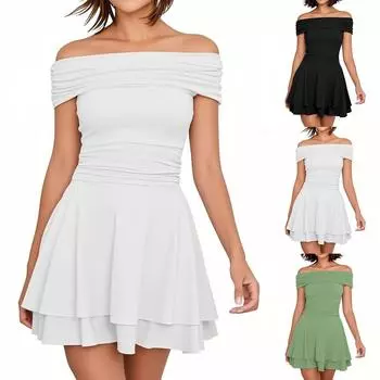 Женские летние платья Свободные сарафаны без рукавов с V-образным вырезом Платье с карманами XL хаки