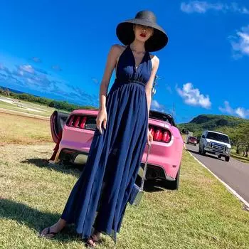 Женские летние пляжные праздничные сексуальные повседневные платья с открытой спиной S красный