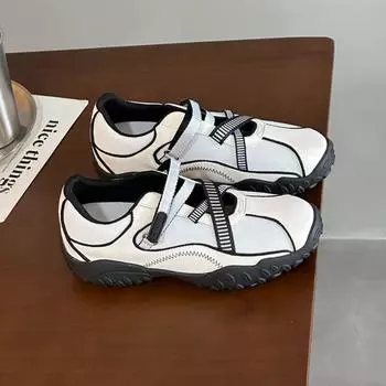 Женские летние полые и дышащие сандалии-платформы в балетном стиле, увеличивающие рост на 5 см, повседневные спортивные сандалии Мэри Джейн 35