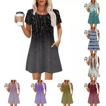 Женские летние повседневные лепестковые узкие полосатые плиссированные однотонные платья L чёрный