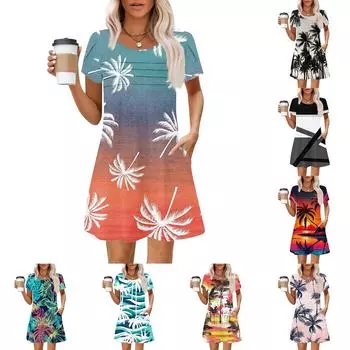 Женские летние повседневные лепестковые узкие полосатые плиссированные однотонные платья L чёрный