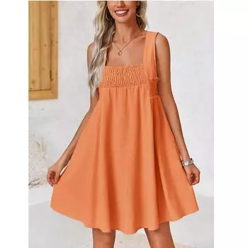 Женские летние повседневные платья Пляжные платья L имбирный