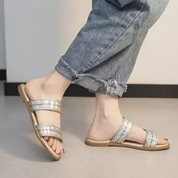 Женские летние повседневные сандалии Новые тапочки на платформе большого размера в римском стиле со стразами Sandalias Mujer женские сандалии 35 оранжевый