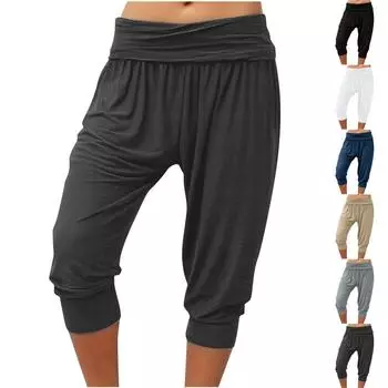 Женские летние повседневные свободные брюки Harlan 7 S хаки