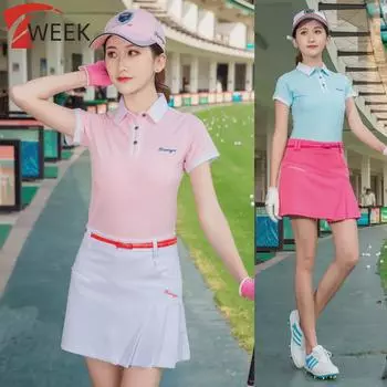 Женские летние рубашки-поло для гольфа — дышащие топы с короткими рукавами, идеально подходят для сочетания с костюмами с юбкой XL красный