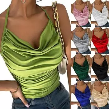 Женские летние рубашки, повседневные жилеты, однотонные тонкие топы 3XL абрикосовый