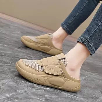 Женские летние сандалии бежевые повседневные кроссовки для девочек черные повседневные спортивные сандалии большого размера 39 чёрный