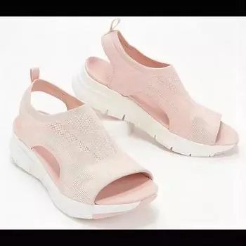 Женские летние сандалии больших размеров, удобная повседневная спортивная обувь, женские пляжные туфли на танкетке, римские сандалии на платформе в форме рыбки 36