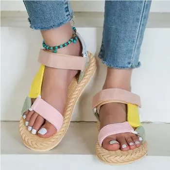 Женские летние сандалии, модные мягкие легкие сандалии, трендовые нескользящие пляжные туфли, женские сандалии больших размеров Femmes t 2024 36 чёрный