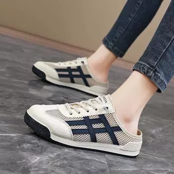 Женские летние сандалии Мужские бежевые сабо Повседневные тапочки для девочек Кроссовки с открытой спиной Детские повседневные спортивные сандалии Большие размеры 39 синий