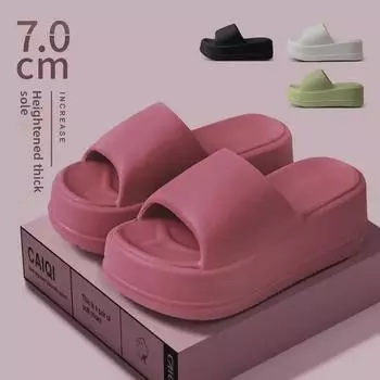 Женские летние сандалии на платформе с высокой подошвой — модный корейский стиль, универсальные и визуально увеличивающие рост. Size 36-37 [Fits size 35-36 feet]