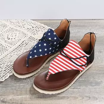 Женские летние сандалии, обувь на молнии на День независимости, пляжные дышащие сандалии с открытым носком, гладиаторы Sandali Delle Donne 41