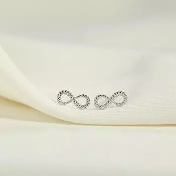 Женские летние серьги-гвоздики Niche Design Sense Infinite, простые серьги с отверстием для уха