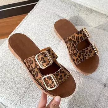 Женские летние шлепанцы, сандалии на плоской подошве с пряжкой, новые трендовые женские пляжные туфли, повседневные шлепанцы, женские шлепанцы с открытой пяткой, Mujer 37 бежевый