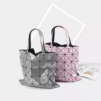 Женские летние сумки-тоут и сумки через плечо с ромбовидным узором – в японском стиле, вместительные