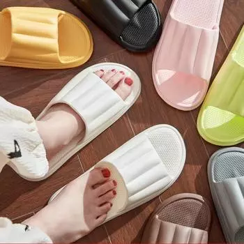 Женские летние тапочки, домашние тапочки для ванной, нескользящая мягкая подошва для отдыха, мужские удобные домашние тапочки для пар 36-37 белый