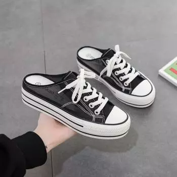 Женские летние тапочки, женская роскошная повседневная обувь на платформе для женщин, тенденции 2024 года, удобные модные тапочки для отдыха на открытом воздухе, обувь 34 чёрный