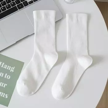 Женские летние тонкие хлопковые сетчатые дышащие прохладные носки-гольфы 1 pair