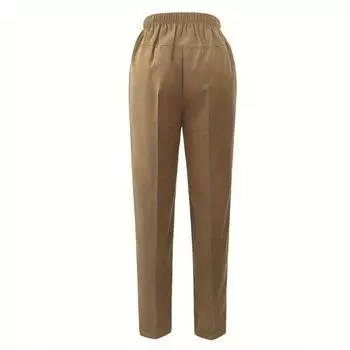 Женские летние тонкие однотонные длинные драпированные брюки с высокой талией S чёрный