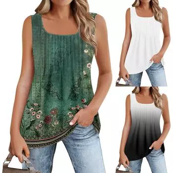 Женские летние топы, повседневные, с оборками, коротким рукавом, круглым вырезом, свободные, плиссированные футболки L чёрный