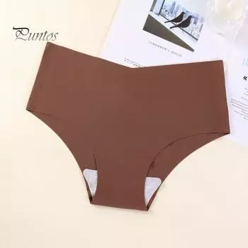 Женские летние трусы с низкой посадкой, ультратонкие бесшовные трусики с подтяжкой бедра, сплошной цвет, быстросохнущее нижнее белье из ледяного шелка XL чёрный