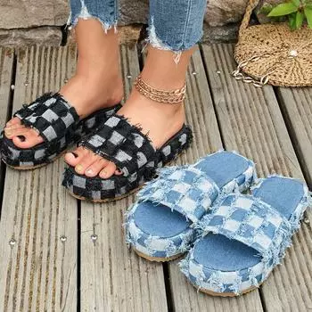 Женские летние туфли 2024 года, легкие модные туфли на платформе, женские дизайнерские повседневные спортивные пляжные модные сандалии, женские шлепанцы 35 чёрный