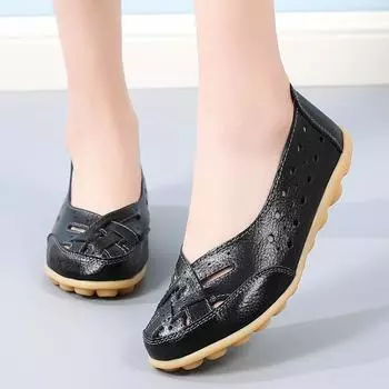Женские летние туфли Hollow Bag Head Mother Shoes 35 белый