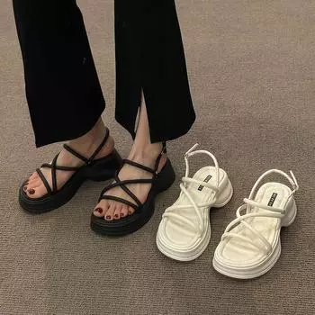 Женские летние вечерние тапочки с открытым носком 35