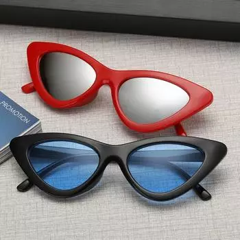 Женские летние винтажные сексуальные солнцезащитные очки «кошачий глаз»