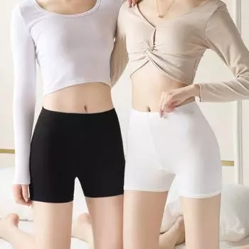 Женские летние защитные брюки - защитные, бесшовные леггинсы Ice Silk, тонкие, прохладные, без завитков, большой размер. Flat, One size (80-110) белый