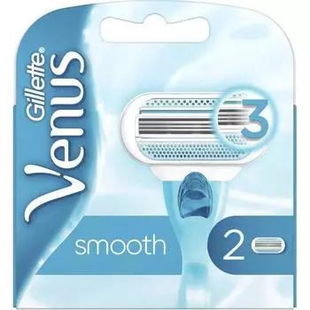 Женские лезвия для бритвы Gillette Venus Smooth REPLACEMENT, 2 шт. в упаковке 7702018495078 Бритва