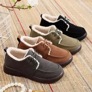 Женские лоферы из искусственной кожи с теплой флисовой подкладкой. Женские домашние туфли с закрытой спиной и нескользящей домашней и уличной резиновой подошвой. Туфли на плоской платформе. 36