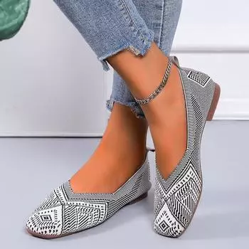 Женские лоферы из сетки с мягкой подошвой и балетками с закрытым носком, туфли-лодочки без шнуровки на мелкой подошве 36 белый