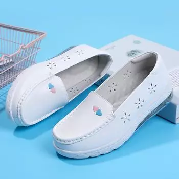 Женские лоферы на платформе и плоской подошве, женские кожаные удобные мокасины на танкетке, повседневная обувь без шнуровки, большие размеры 41