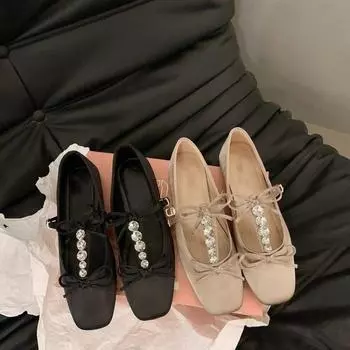 Женские лоферы с острым носком в стиле ретро, замшевые туфли на плоской подошве, летние туфли без застежек, повседневная женская обувь, женская обувь Zapatos De Mujer 35 чёрный