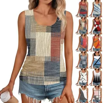 Женские майки без рукавов с квадратным круглым вырезом и сборками Футболки Топ XXL красный