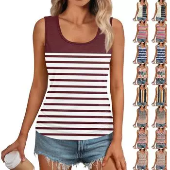 Женские майки без рукавов с квадратным круглым вырезом и сборками Футболки Топ L бежевый