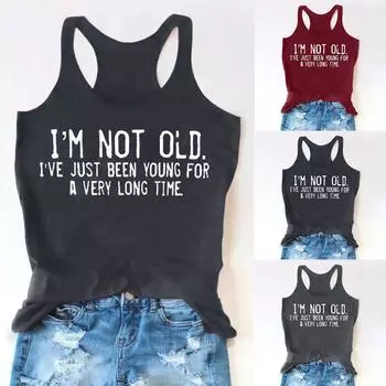 Женские майки для питья, летние пляжные майки для взрослых и девочек, забавные майки с рисунком Racerback, жилет, блузка с поговорками L чёрный