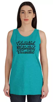Женские майки Inkmeso с мотивацией и вакцинацией с провакциной, повседневные 3XL синий