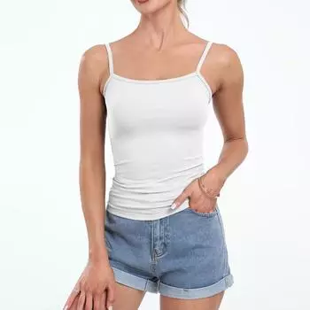 Женские майки, рубашки, топы без рукавов, повседневные милые летние футболки L белый