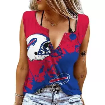 Женские майки, сексуальные летние топы без рукавов с V-образным вырезом, жилет с 3D принтом, персонализированные топы с принтом тай-дай XS ярко-розовый