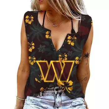 Женские майки, сексуальные летние топы без рукавов с V-образным вырезом, жилет с 3D принтом, желтые топы с буквами и цветами XS жёлтый