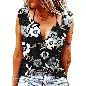 Женские майки, сексуальные летние топы без рукавов с v-образным вырезом, жилет с 3D принтом, черные персонализированные топы с цветами XS чёрный