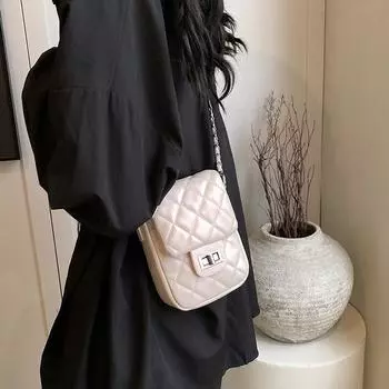 Женские маленькие сумки, новые популярные модные сумки из искусственной кожи с цепочкой, сумки через плечо класса люкс для шопинга и поездок на работу