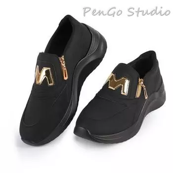 Женские массивные кроссовки, 4 цвета, однотонные туфли на платформе, женская вулканизированная обувь на молнии с толстой подошвой, кроссовки