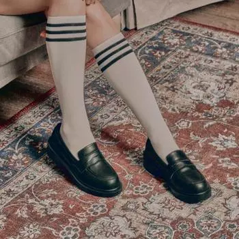 Женские массивные пенни-лоферы с круглым носком Custom Aid высотой 4,5 см Mond (CW0055BK)-бездельник 225