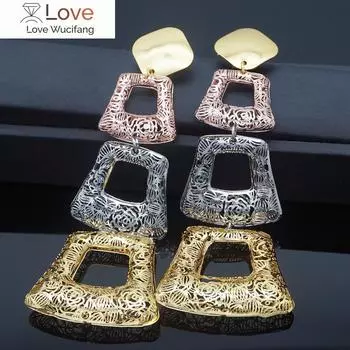 Женские медные серьги-капли, хрустальные, модные, милые, красивые, свадебные, длинные серьги для невесты, африканские женские, медные, золотистого цвета, серьги-капли розовый