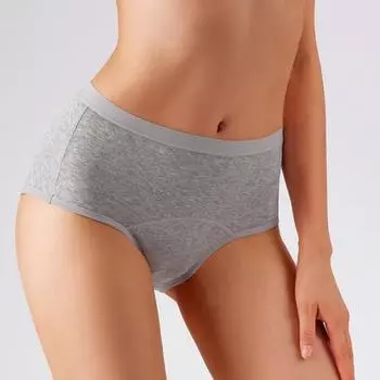 Женские менструальные трусы с высокой талией, предотвращающие протекание, хлопковые трусики с хорошей воздухопроницаемостью и высокой эластичностью S королевский синий