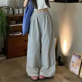 Женские мешковатые повседневные брюки с высокой талией и карманами M