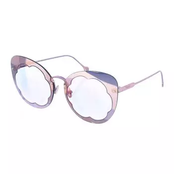 Женские металлические солнцезащитные очки овальной формы без оправы SF178SM TU фиолетовый